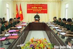 Quân khu kiểm tra thực hiện quy chế dân chủ cơ sở tại Sư đoàn 306